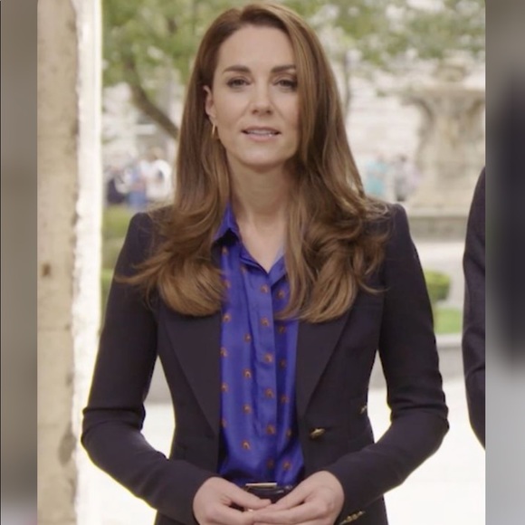 BNWT Lisou Betty Blue Rainbow Blouse. Sz 14UK/US 10. ASO Kate Middleton - Picture 9 of 9